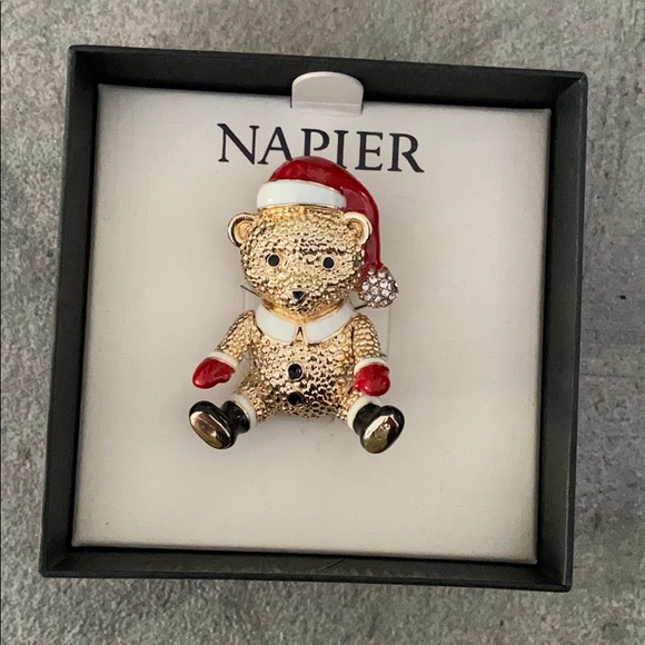 Napier Jewelry - 🆕 NWT Napier Christmas Bear🐻 Brooche/Pin